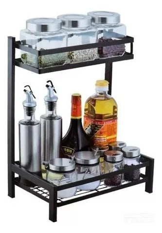 16- ✅ SpiceTower 2-Tier Shelf™ (Rack Organizador De Especias De 2 Nivel)